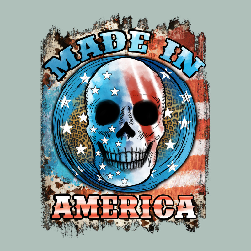 Made In America Skull Heavyweight Hoodie by JahusDesignShop | Teevron