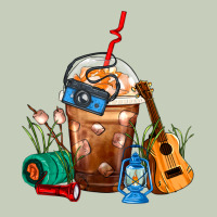 Camping Frappe Coffee Ladies Tee | Teevron