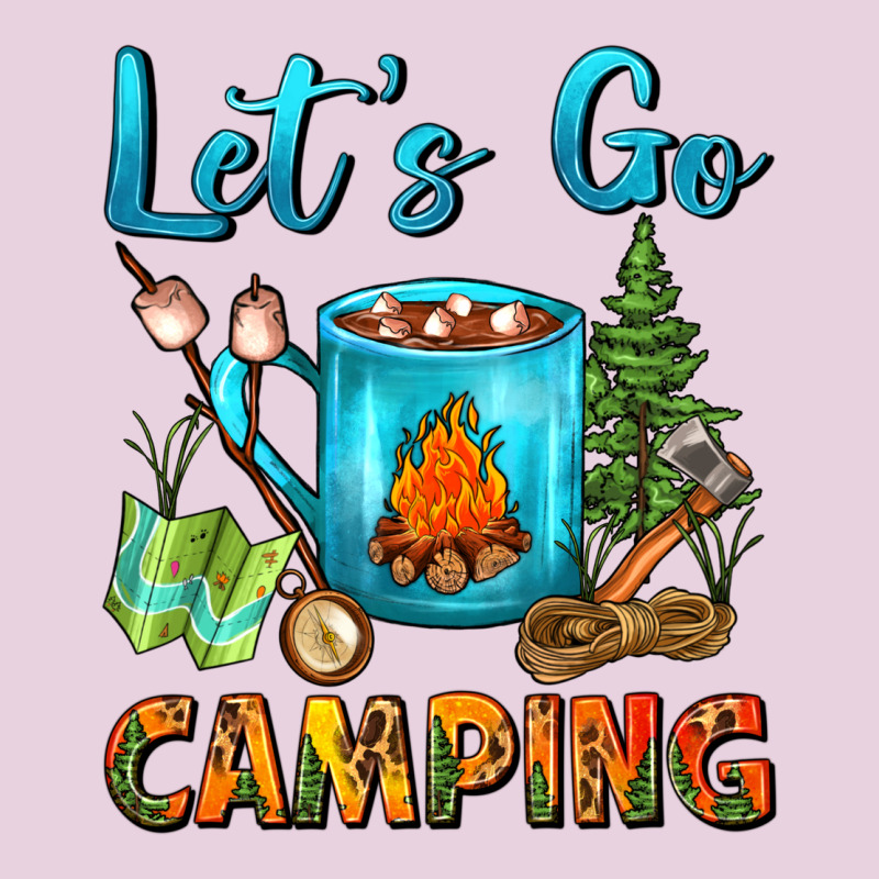 Let's Go Camping Coffee Mug Ladies Tee by FaDigitalArtStudio | Teevron