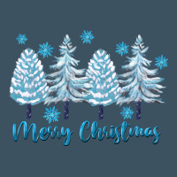 Merry Christmas Blue Trees Urban Heavy Tee | Teevron