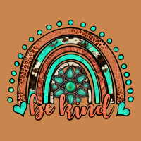 Be Kind Western Turquoise Rainbow Heavyweight Hoodie | Teevron