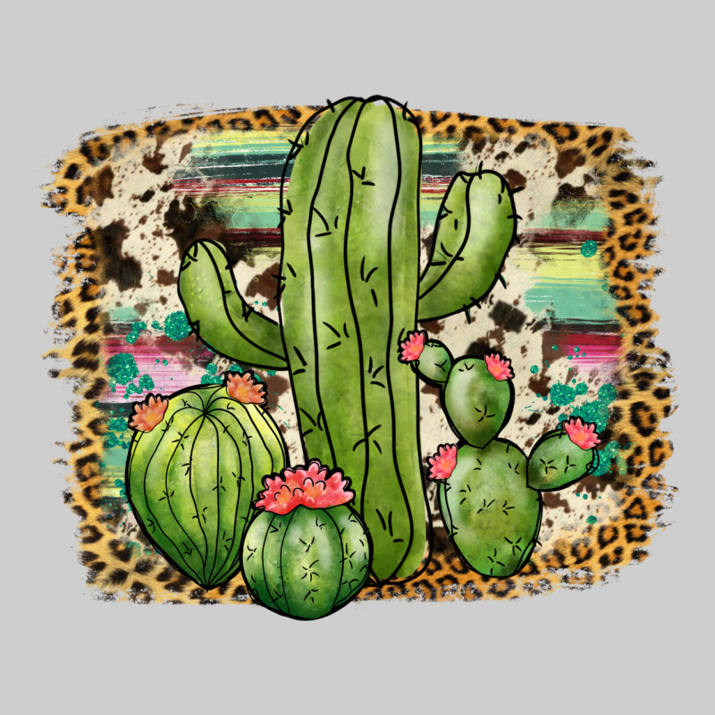 Serape Cowhide Cactus Premium Sweatshirt by JahusDesignShop | Teevron
