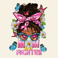 Mom Is A Fighter And Afro Messy Bun Mom Vintage Tee | Teevron