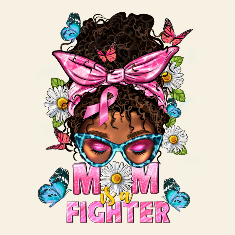 Mom Is A Fighter And Afro Messy Bun Mom Vintage Tee by BundleAndBundleShop | Teevron