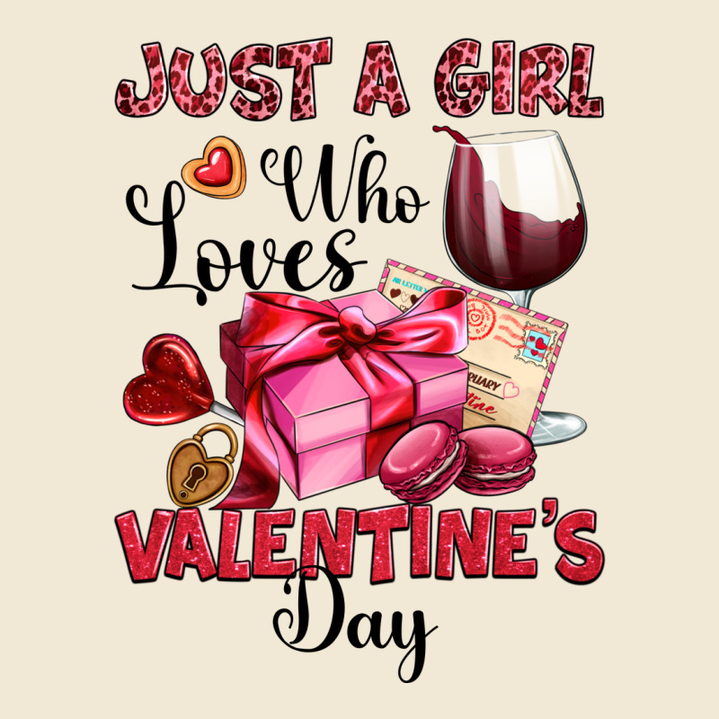 Just A Girl Who Loves Valentine's Day Premium Tee by OliviaCreatesArt | Teevron