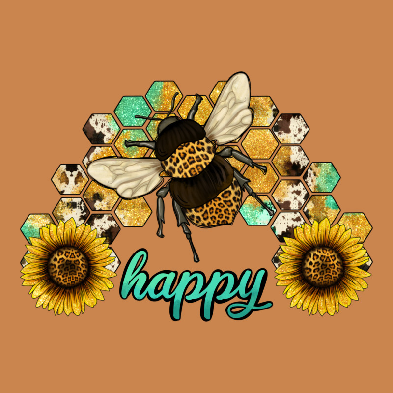 Bee Happy Honey Comb Heavyweight Hoodie by JahusDesignShop | Teevron