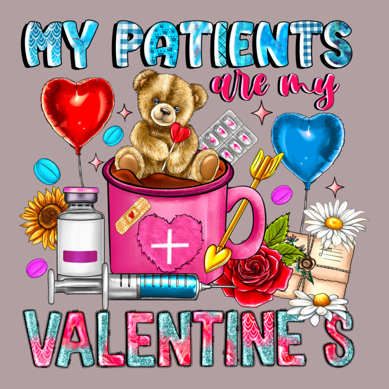 My Patients Is Valentines Vintage Hoodie by CowhideDigitalArt | Teevron