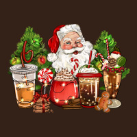 Christmas Santa Coffee Cups Heavy Core Tee | Teevron
