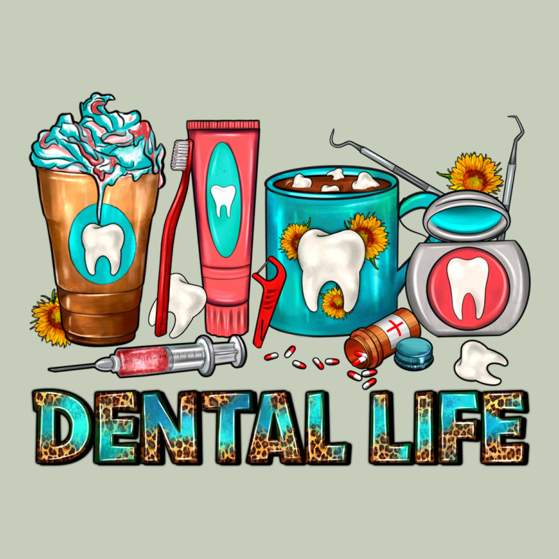 Dental Life Dentist Coffee Cups Ladies Tee by FaDigitalArtStudio | Teevron