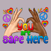 Lgbtq+ You Are Safe Here Vintage Tee | Teevron