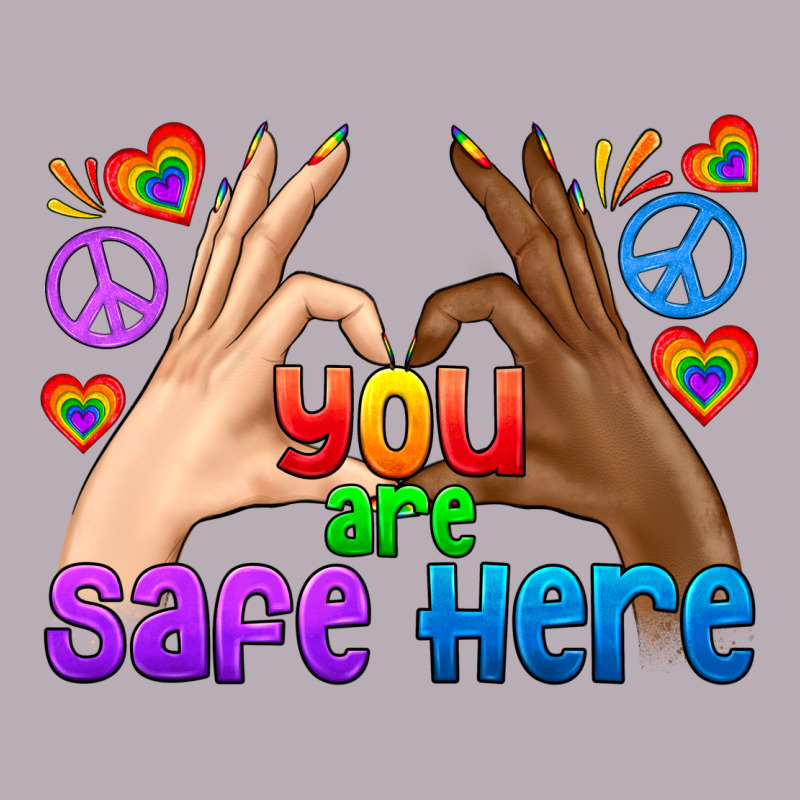 Lgbtq+ You Are Safe Here Vintage Tee by BundleAndBundleShop | Teevron