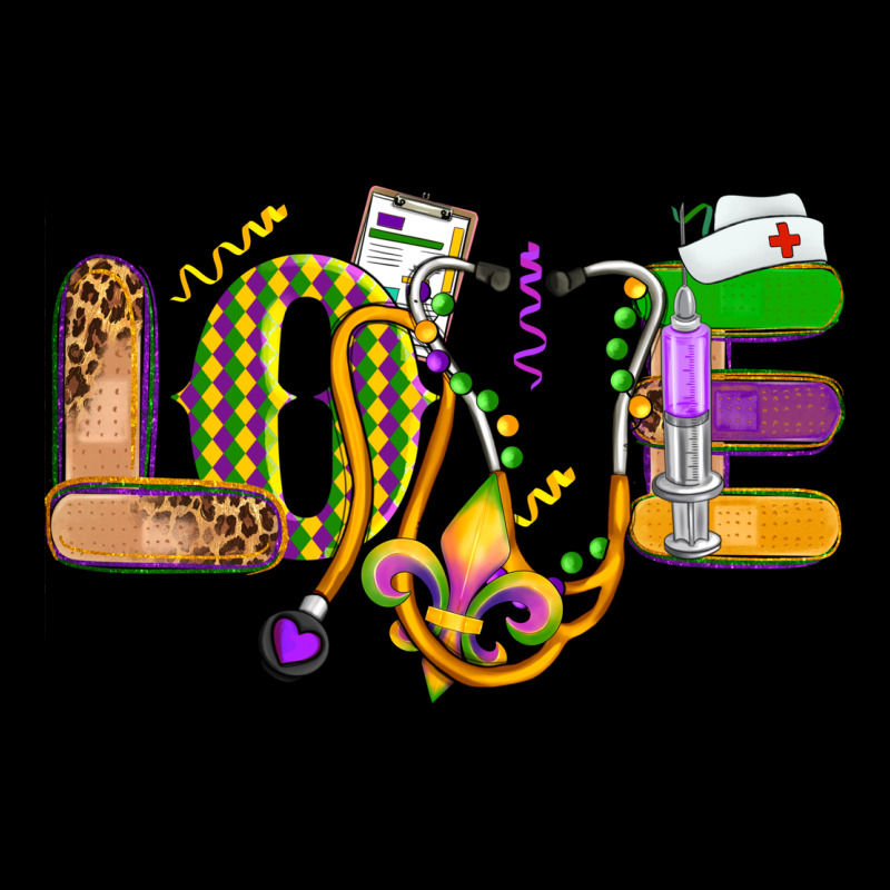 Love Nurse Mardi Gras Premium Tee by OliviaCreatesArt | Teevron