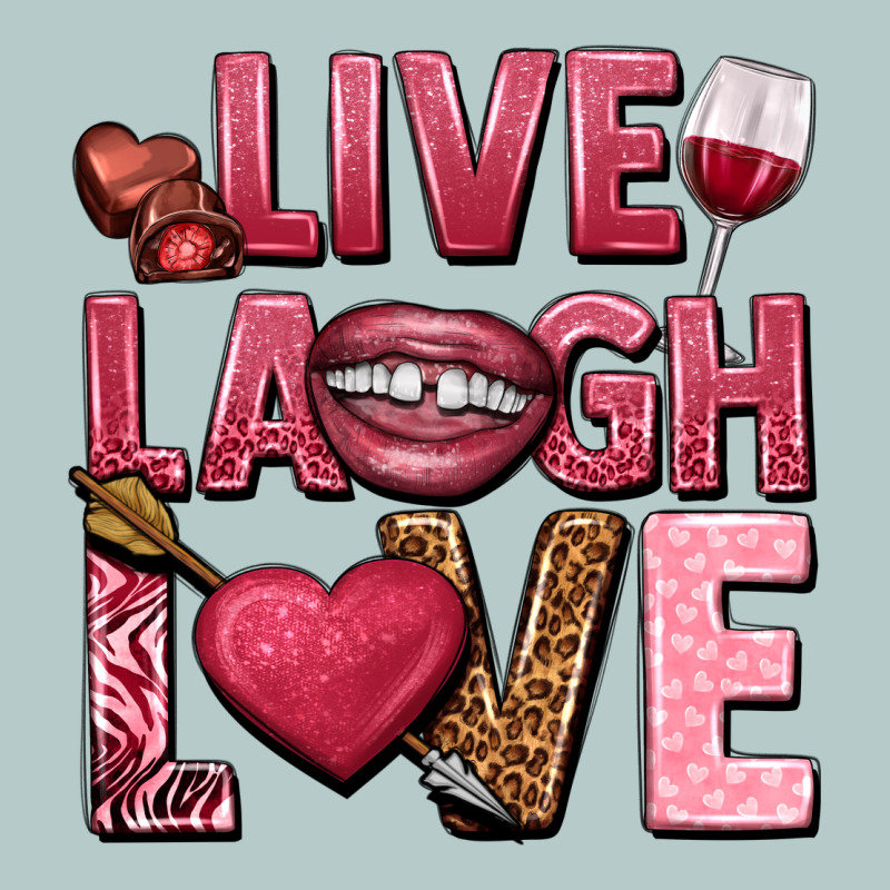 Live Laugh Love Valentine's Day Heavy Core Tee by HowdyJamesFarm | Teevron