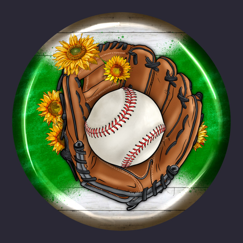Baseball With Sunflower Round Earrings Vintage Tee by BundleAndBundleShop | Teevron