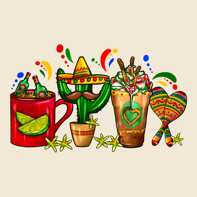 Mexico Coffee Cups With Cactus Sombrero And Maraca Ladies Tee by FaDigitalArtStudio | Teevron