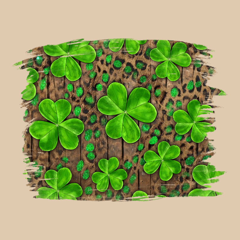 St Patrick's Day Shamrock And Leopard Distressed Background Classic Tee by RanaPortraitStore | Teevron