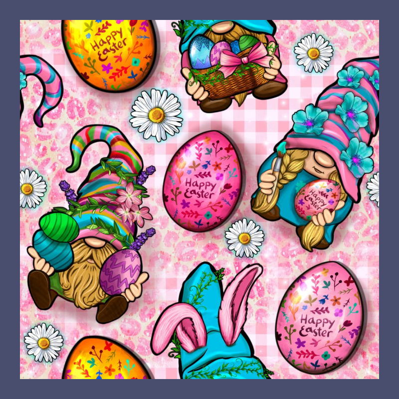 Easter Gnomies Seamless Pattern Vintage Tee by BundleAndBundleShop | Teevron