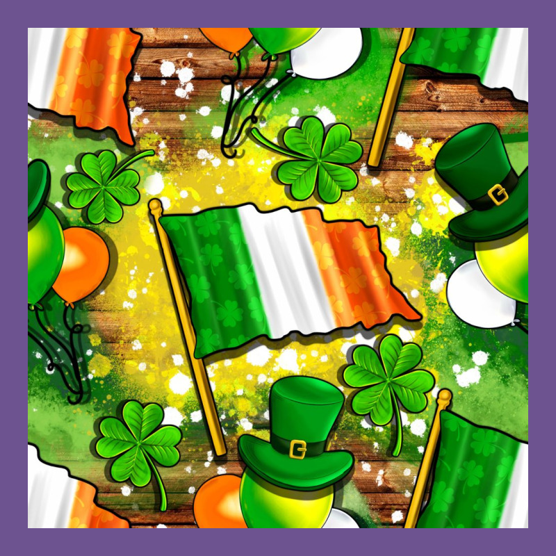 Ireland Flag With St. Patrick's Day  Digital Paper Vintage Tee by BundleAndBundleShop | Teevron