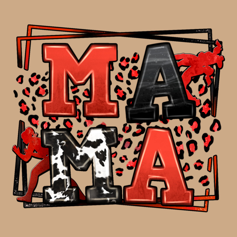 Wrestling Mama Red And Black Vintage Hoodie by LillyAllenDesigns | Teevron
