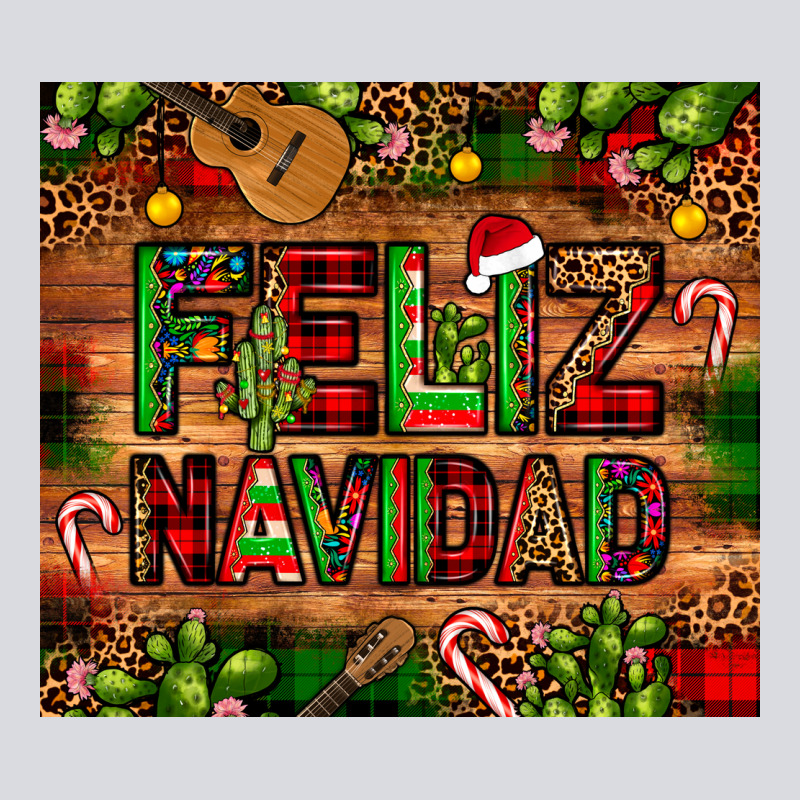Feliz Navidad Christmas Cactus Leopard Zipper Hoodie by JahusDesignShop | Teevron