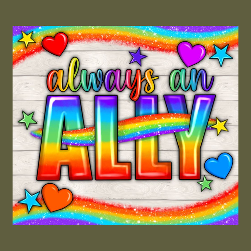 Always An Ally Pride Lgbtq+ Tumbler Vintage Tee by BundleAndBundleShop | Teevron