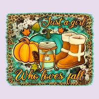 Just A Girl Who Loves Fall Background Premium Hoodie | Teevron