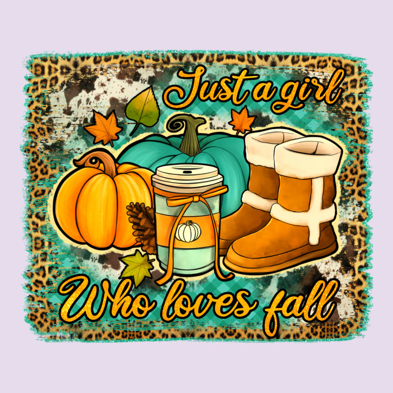 Just A Girl Who Loves Fall Background Premium Hoodie by Jasminsmagicworld | Teevron