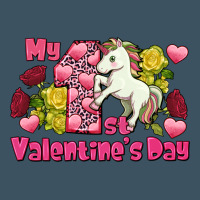 My First Valentine's Day Unicorn Urban Heavy Tee | Teevron