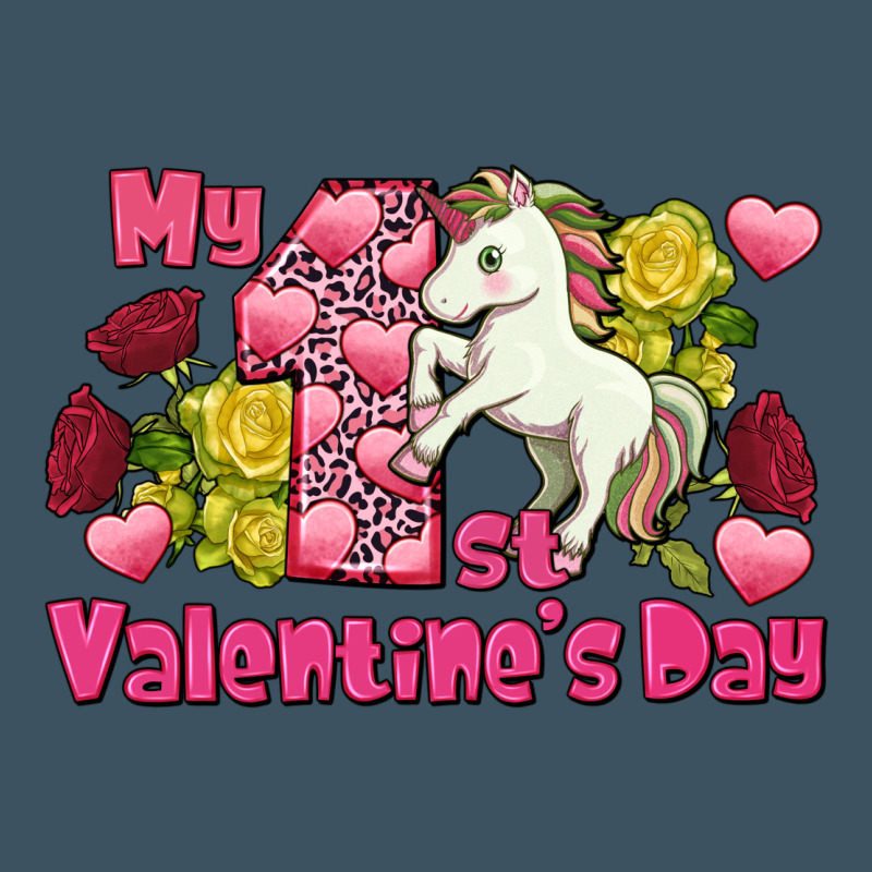 My First Valentine's Day Unicorn Urban Heavy Tee by FaDigitalArtStudio | Teevron