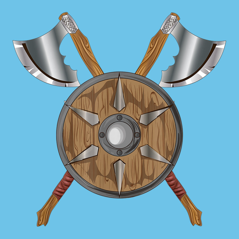 Renaissance Fair Faire Festival Medieval Theme Axe Shield Premium Sweatshirt by DesignPulse | Teevron
