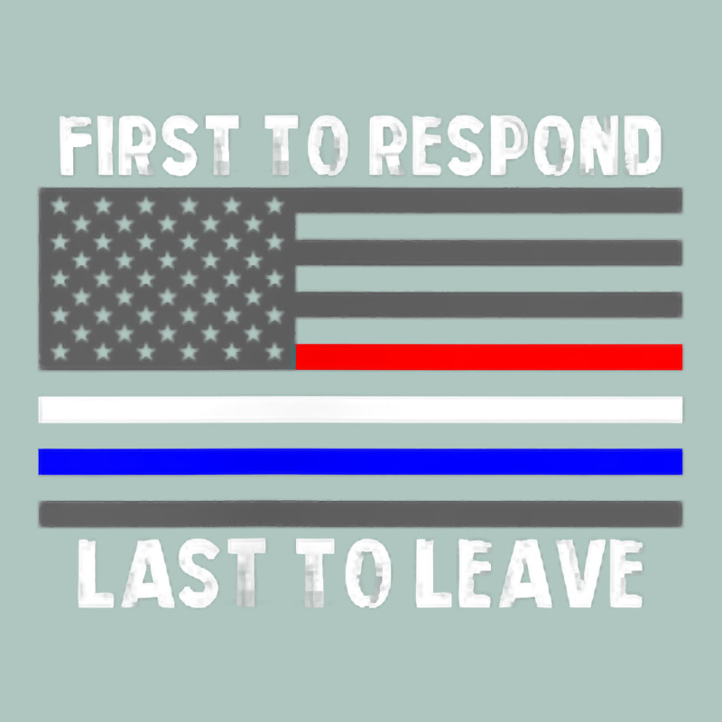 Police Fire Ems First Responder American Flag Firefighter T Shirt Premium Sweatshirt by DesignPulse | Teevron