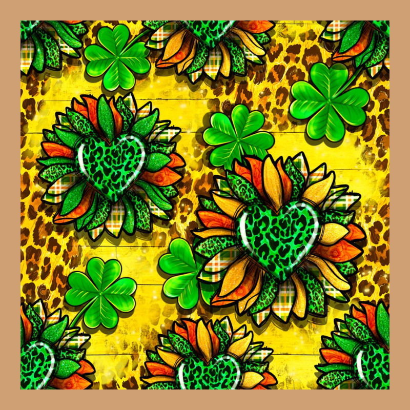 St. Patrick's Sunflower Seamless Pattern Vintage Tee by BundleAndBundleShop | Teevron