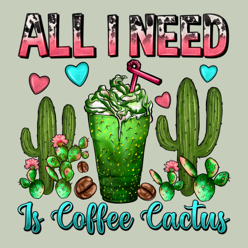 All I Need Is Coffee Cactus Frappe Ladies Tee by FaDigitalArtStudio | Teevron