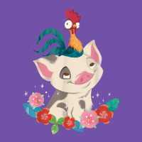 Moana Heihei Rooster Pua Flowers Graphic Premium Sweatshirt | Teevron