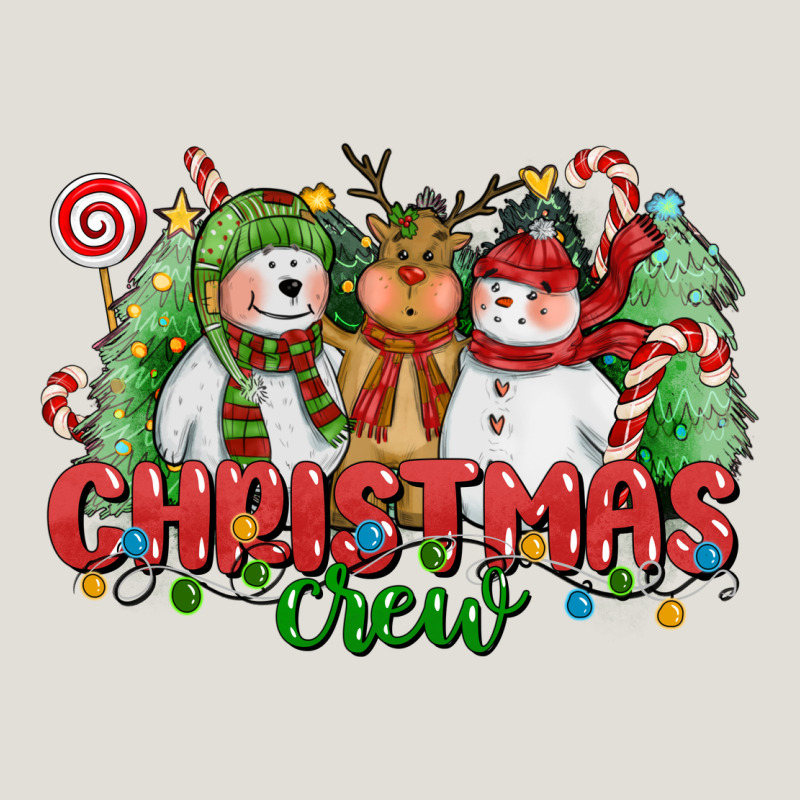Christmas Crew Polar Bear Reindeer And Snowman Heavy Core Tee by CowGirlArtShop | Teevron