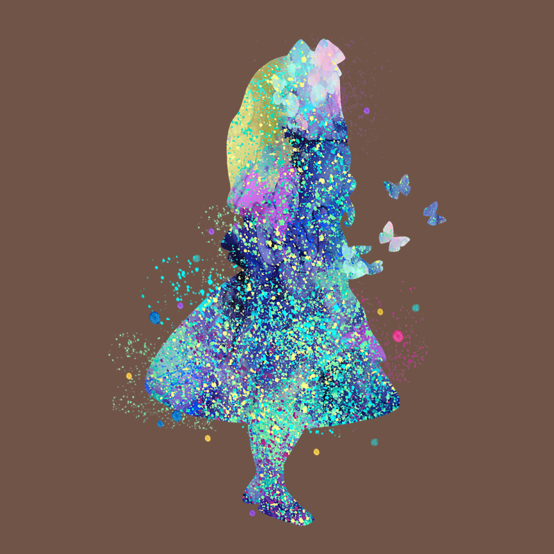 Watercolor Splatter Alice In Wonderland T Shirt Design Premium Sweatshirt by PixelWave | Teevron