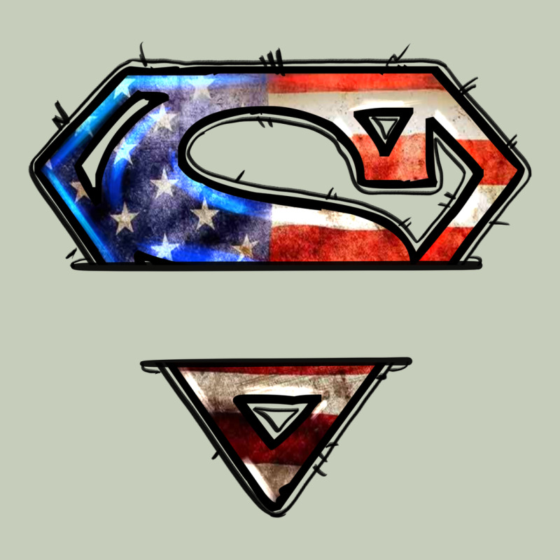 Super American Flag Logo Long Sleeve Tee by LillyAllenDesigns | Teevron