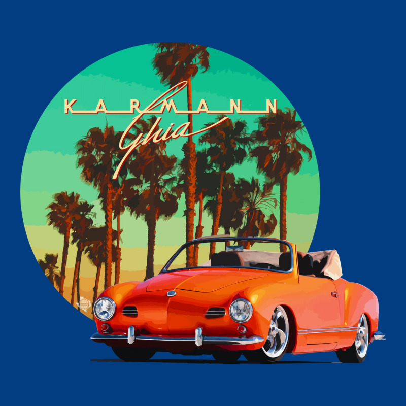 Karmann Ghia Sunset Palm Love Quote Premium Sweatshirt by Craftify | Teevron