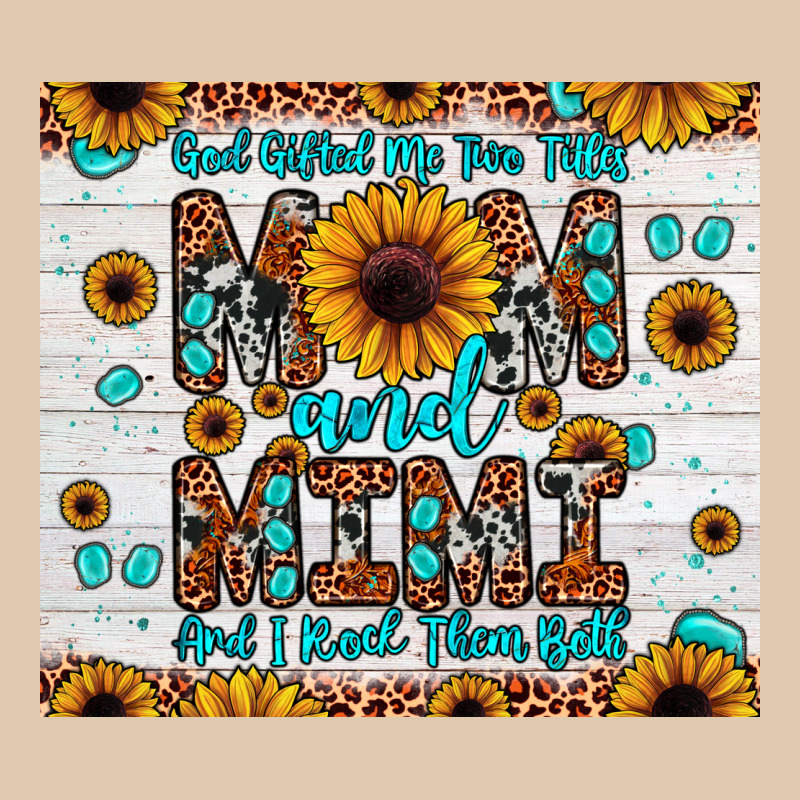 God Gifted Me Two Titles Mom And Mimi And I Rock Them Both Heavyweight Sweatshirt by JahusDesignShop | Teevron
