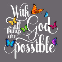 With God All Things Are Possible  Religious Butterfly Art Premium Sweatshirt | Teevron