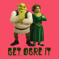 Shrek Fiona & Shrek Get Ogre It Text Poster Premium Sweatshirt | Teevron