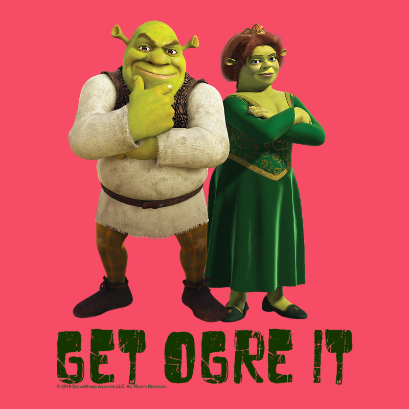 Shrek Fiona & Shrek Get Ogre It Text Poster Premium Sweatshirt by InspiraDesign | Teevron