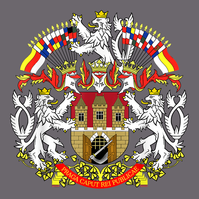 Praha Prague Czech Republic Coat Of Arms Ex Czechoslovakia T Shirt Premium Sweatshirt by ArtChic | Teevron