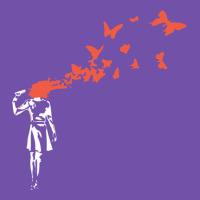 Banksy Headshot Butterfly Premium Sweatshirt | Teevron