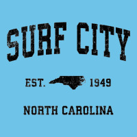 Surf City North Carolina Nc Vintage Sports Design Black Prin Premium Sweatshirt | Teevron