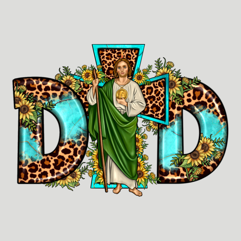 Dad San Judas Sunflower Leopard Turquoise Zipper Hoodie by JahusDesignShop | Teevron