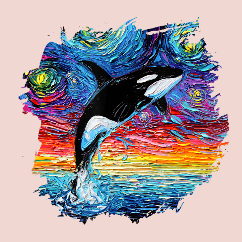 Orca Killer Whale Starry Night Impressionist Dog Art By Aja Premium Sweatshirt by PixelFlow | Teevron