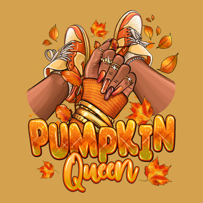 Pumpkin Queen Fall Black Girl Sneakers Urban Hoodie by RanaPortraitStore | Teevron