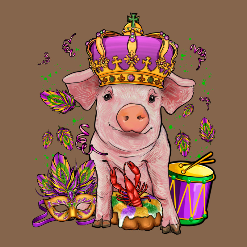 Mardi Gras Pig Premium Tee by OliviaCreatesArt | Teevron