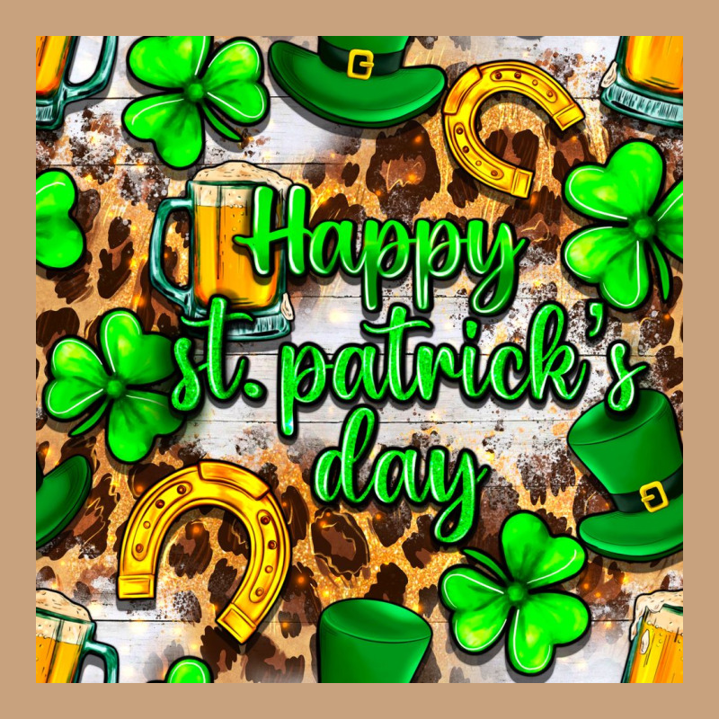 Happy St. Patrick's Day Pattern Digital Paper Vintage Tee by BundleAndBundleShop | Teevron